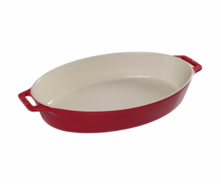 Staub Oval Dish Ceramic, oval, Red , 37cm