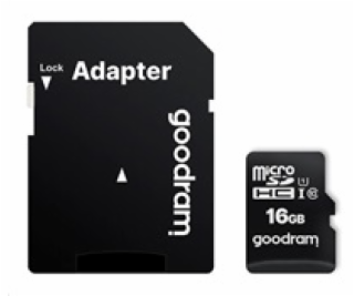 GOODRAM microSDHC           16GB Class 10 UHS-I + adapter