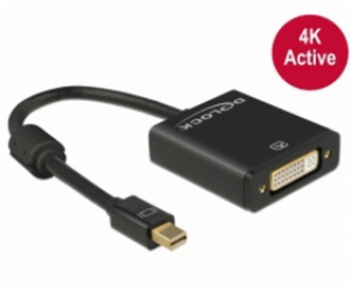 DeLOCK 62603 Adapter miniDisplayPort auf DVI 4K Aktiv min...