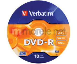 DVD-R 16x 4.7GB 10P SP Matt Silver Wrap 43729 