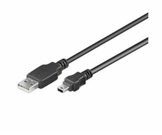 PremiumCord Kabel USB 2.0, A-B mini, 5pinů, 2m