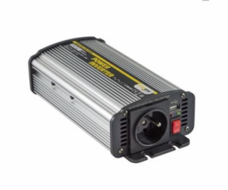 Napěťový měnič Carspa CAR600U-242 24V/230V+USB 600W, modi...