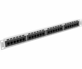 Lanberg patch panel 24 port 1U cat.6 UTP gray PPU6-1024-S