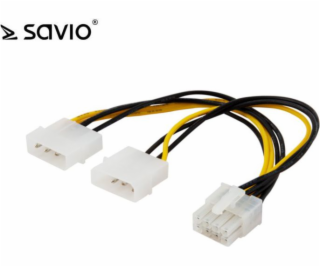 SAVIO AK-18 Kabel zasilający/ adapter Molex 4pin M - EPS ...