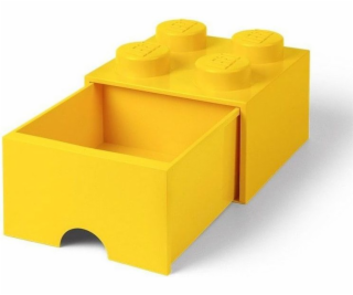 LEGO Brick Drawer 4 gelb, Aufbewahrungsbox