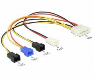 DeLOCK 4-kolíková napájacia zástrčka > 4 x 2pinový ventil...