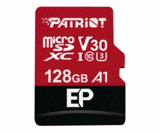 128GB microSDXC Patriot V30 A1, class 10 U3 100/80MB/s + ...