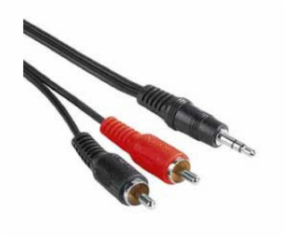 PremiumCord Kabel Jack 3,5mm-2xCINCH M/M 15m