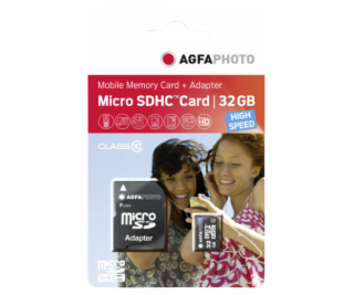 AgfaPhoto MicroSDHC UHS-I   32GB High Speed Class 10 U1 +...