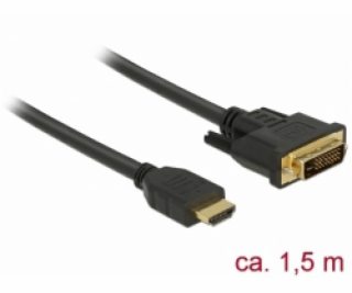 Delock Kabel HDMI na DVI 24+1 obousměrný 3 m