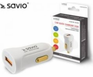 Quick Charge 3.0 Savio SA-05/W 3A autonabíjačka, 1xUSB