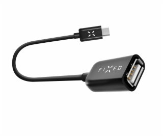 USB-C OTG adaptér FIXED USB 2.0, černý