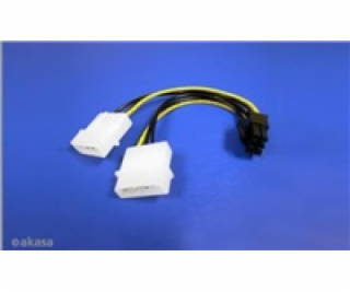 Akasa 2x Molex -> 6pin PCIe 0,2m Redukcia