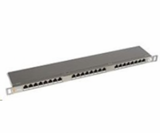 Solarix Patch panel 24xRJ45 CAT5E STP s vyvazovací lištou...