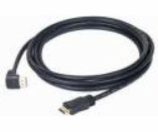 GEMBIRD Kabel HDMI - HDMI 3m, 90° konektor (v1.4, M/M, zl...