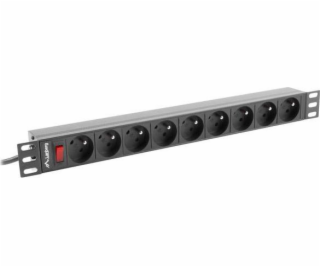 LANBERG POWER STRIP RACK 19  (1U  16A  9X 230V PL)