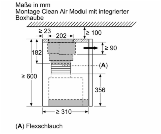 Bosch CleanAirPlus Umluftmodul DWZ1IX1C6, Umrüst-Set