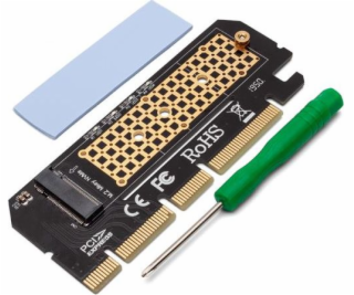 Expansion card  adapter M.2 NVMe M-Key PCI-E Savio AK-41