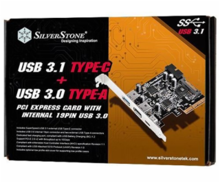 Karta SilverStone SST-ECU05 PCI Express so 4 portami USB ...