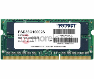 SO-DIMM 8 GB DDR3-1600, Arbeitsspeicher