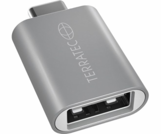 Adaptér USB TerraTec USB-C - USB Srebrny (251732)