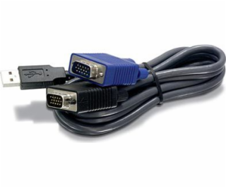 Kábel USB TRENDnet USB-A - D-Sub (VGA) 4.5 m Czarny (TKCU15)