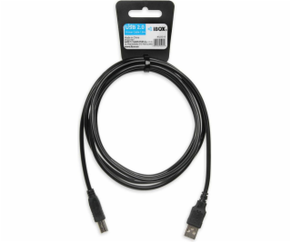 iBox IKU2D USB cable 1.8 m USB 2.0 USB A USB B Black