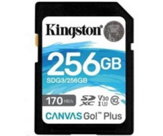 Kingston 256GB microSDXC Canvas Go Plus 170R A2 U3 V30 Si...