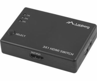 LANBERG VIDEO SWITCH 3X HDMI + MICRO USB PORT