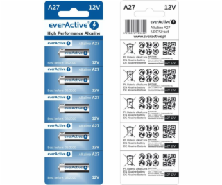 Alkalické batérie 27A 12V blister po 5 ks