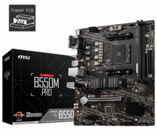 MSI B550M PRO AMD B550 Socket AM4 micro ATX