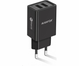 Aligator síťová nabíječka, 2x USB, kabel Lightning 2A, sm...