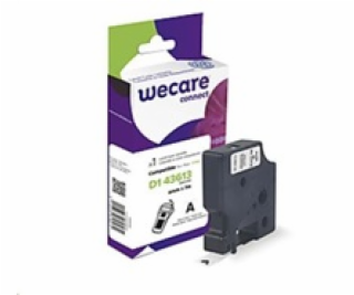 WECARE ARMOR páska pro DYMO S0720780, černá/bílá, 6mm x 7m