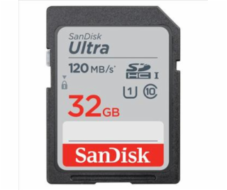 Paměťová karta Sandisk Ultra 32 GB SDHC Memory Card 120 MB/s