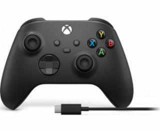 XBOX Bezdrôtový Gamepad, Black + Wireless adpt.