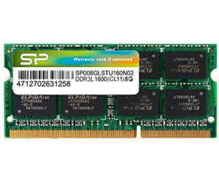 Pamäť pre notebook Silicon Power SODIMM, DDR3, 8 GB, 1600...