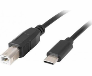 Lanberg CA-USBA-13CC-0018-BK USB-C(M) na USB-B(M), 1.8m, ...