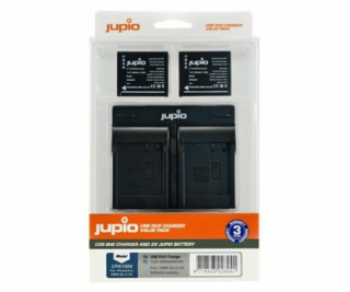 Set Jupio 2x DMW-BLG10 - 900 mAh + USB duální nabíječka