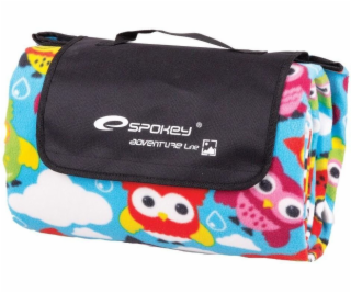 Spokey PICNIC OWL Pikniková deka s popruhem 180x210 cm