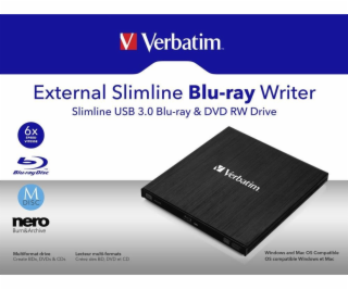 VERBATIM externí mechanika Slimline Blu-ray Rewriter USB ...