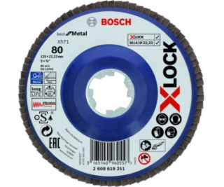 Brúsny kotúč Bosch 125/80 X571 Best for Metal Xlock (2608...