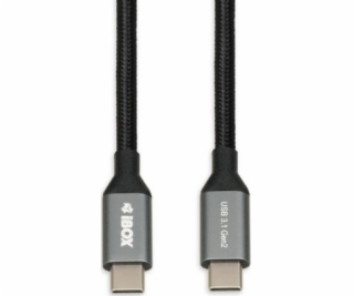 I-BOX USB C/USB C 1 m USB cable 3.2 Gen 2 (3.1 Gen 2) Black