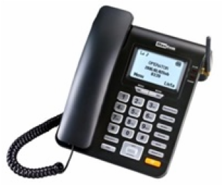 MaxCom MM28DHS, stolní GSM telefon, černá