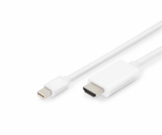 Digitus DisplayPort kabelový adaptér, mini DP - HDMI, 2m ...