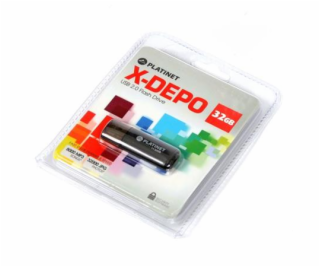 PLATINET flashdisk USB 2.0 X-Depo 32GB černý