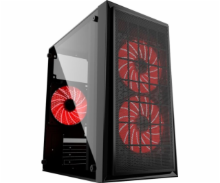 GEMBIRD CCC-FORNAX-950R Gaming design PC case 3x12cm fans...