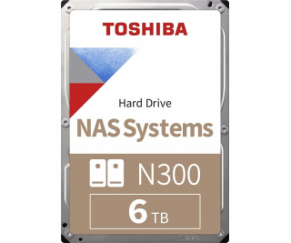 TOSHIBA HDD N300 NAS 6TB, SATA III, 7200 rpm, 256MB cache...