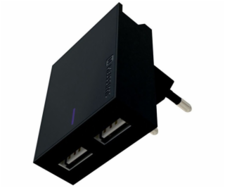 Swissten adaptér SMART IC 2x USB 3A B