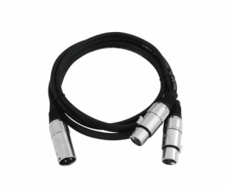 Kabel AC-18 XLR samec - 2x XLR samice, 0,5 m