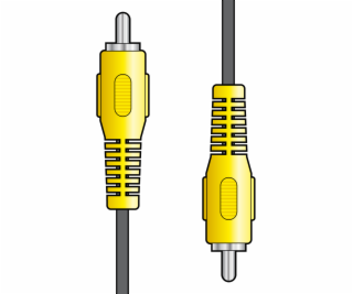 AV:link kabel 1x RCA samec - 1x RCA samec, 10m